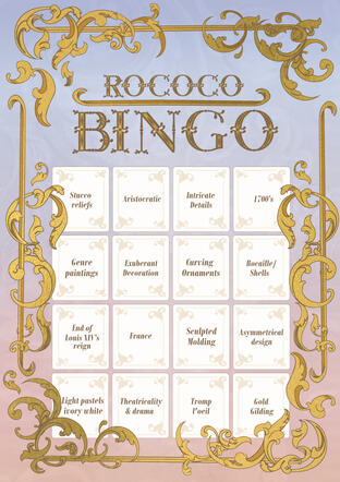 "Rococo Bingo" (2021), made in Clip Studio Paint