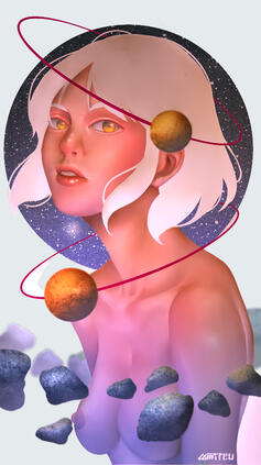 "Cosmic" (2019), made in Paint Tool Sai