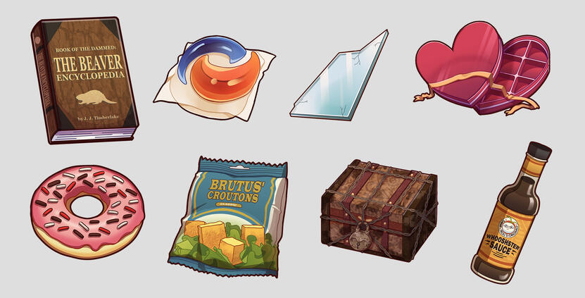 "Inventory" (2020), made in Clip Studio Paint